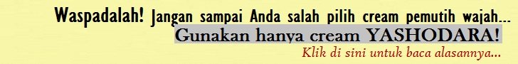 Cream Pemutih Wajah Yashodara